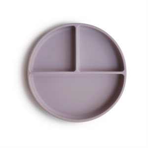 Mushie Silicone Plate - Soft Lilac